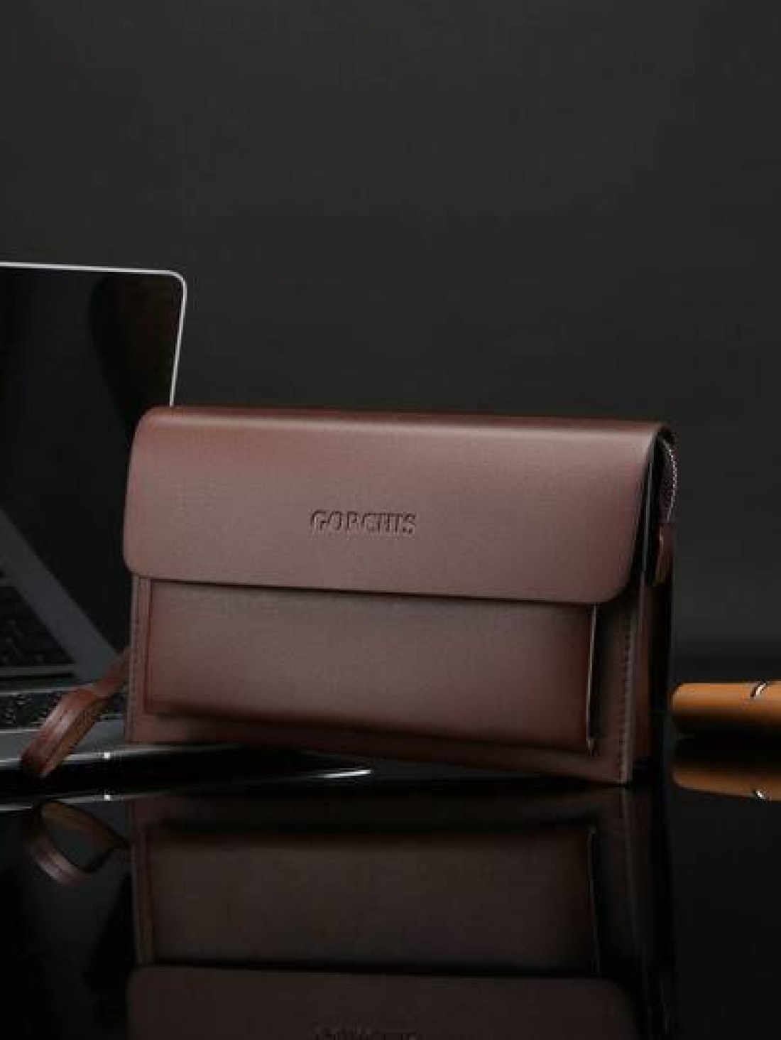 gorchis New Clutch Bag With Multiple Pockets Password Lock Anti Theft Large Capacity Business Casual Style Quality Handbag Wristlet Bag Organizer Storage Portable Wallet Gifts Fall Christmas Scream Me