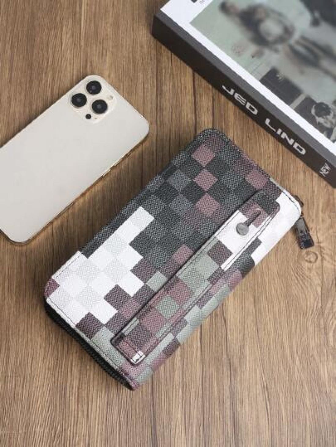 HOVI S Long Zip Wallet Simple Fashionable Multi Functional Business Clutch Purse With Multiple Card Slots Suitable For Men And Women