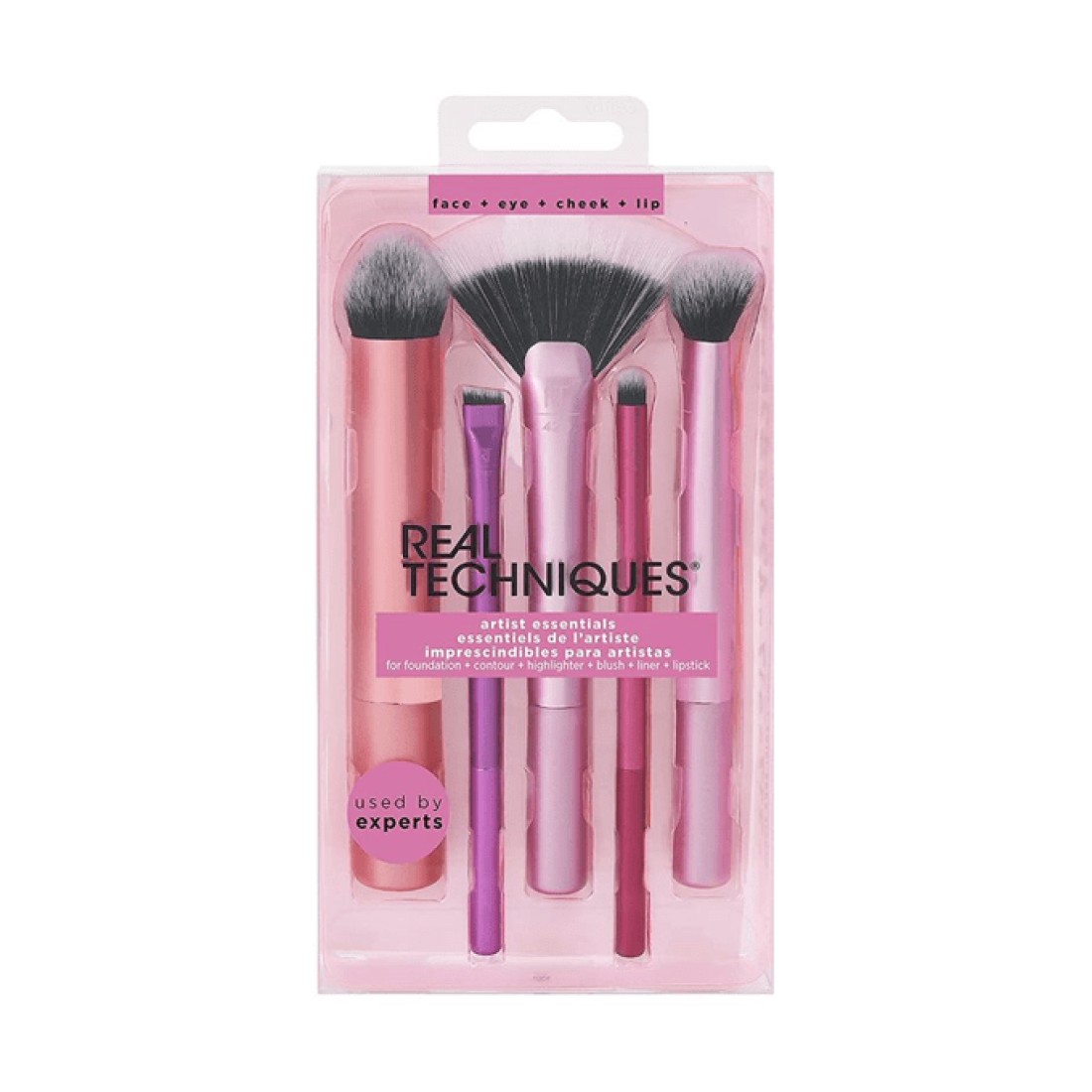 Real Techniques Artist Essentials Makeup Brush Kit - 5 Piece Set