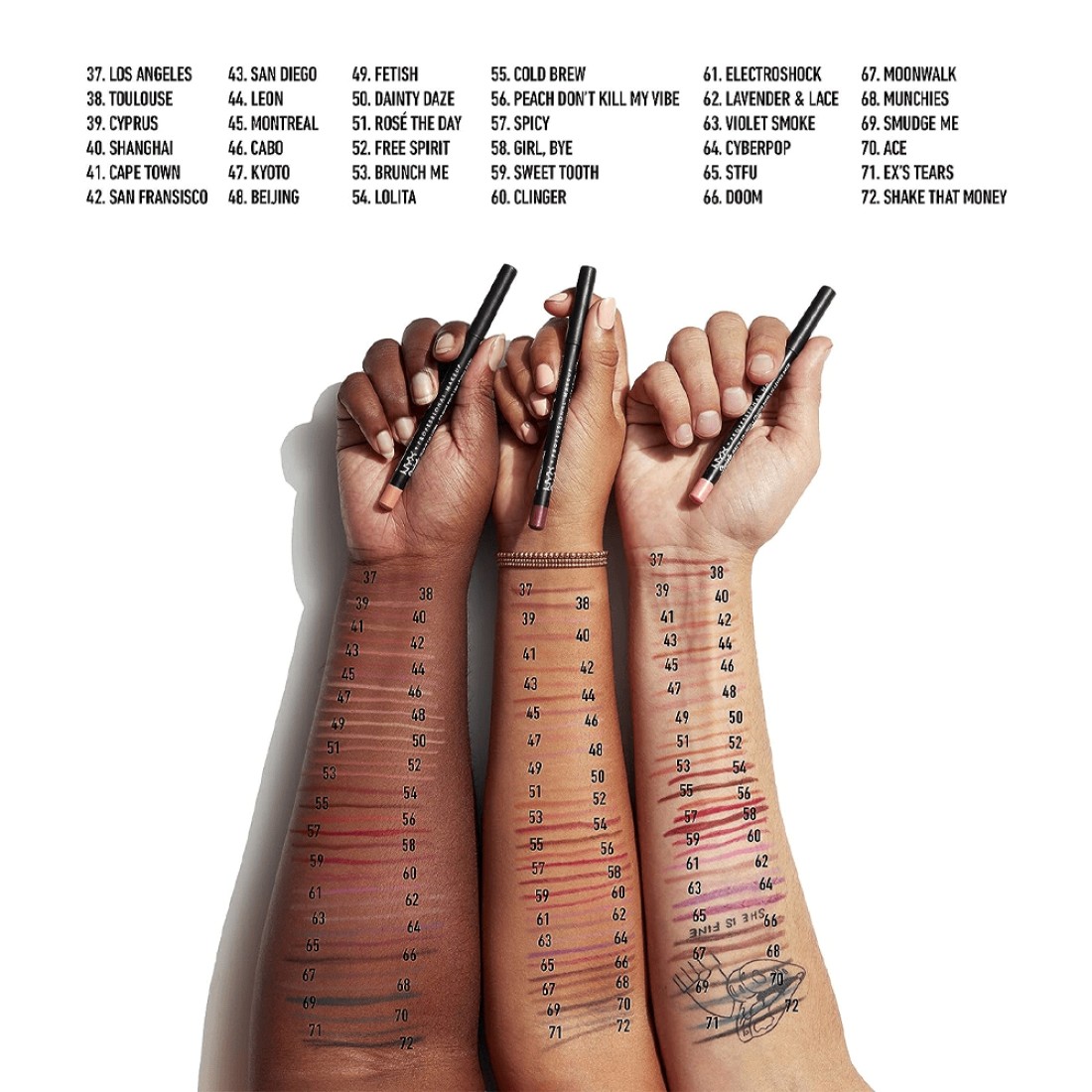 NYX Suede Matte Lip Liner Pencil