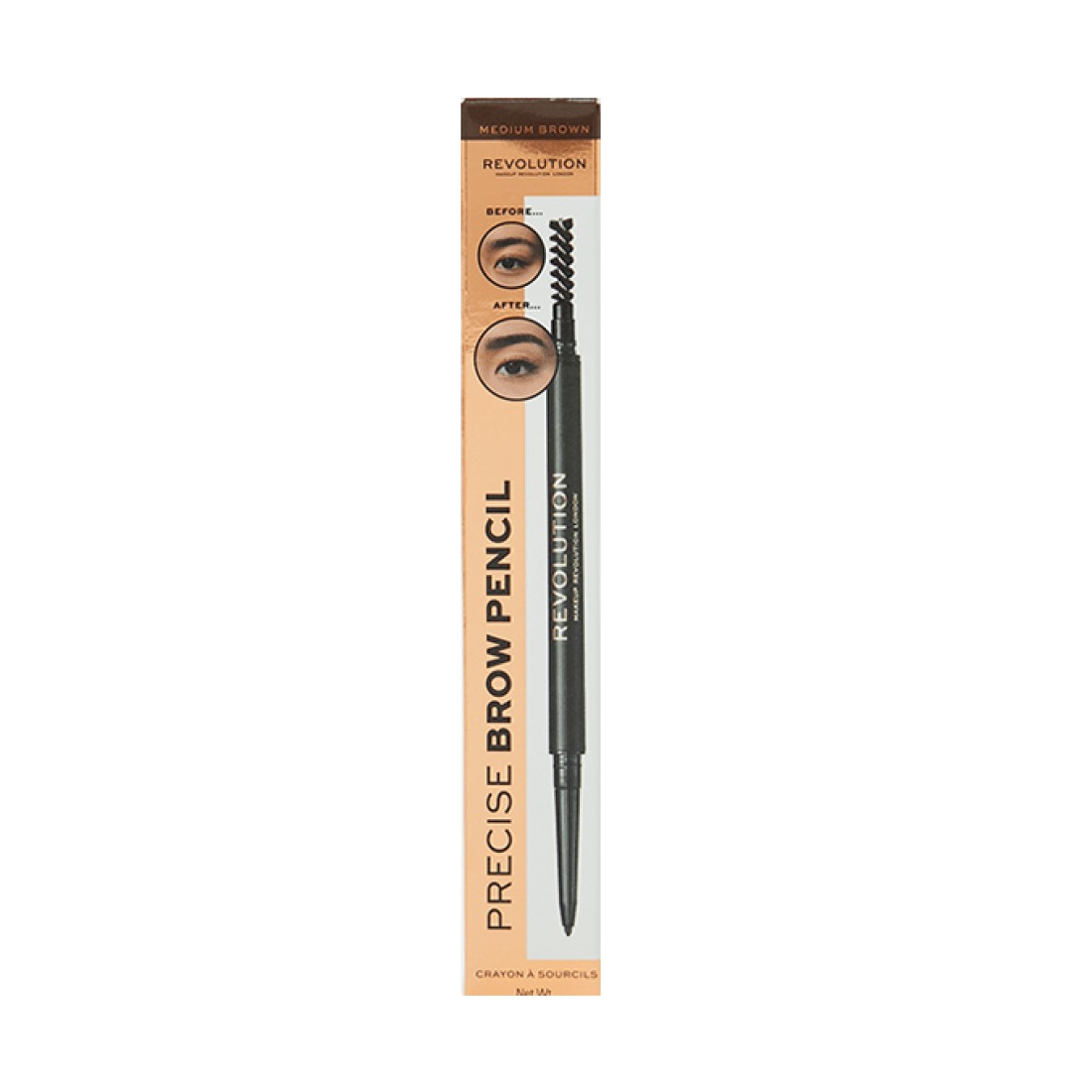 Revolution Precise Brow Pencil -Medium Brown