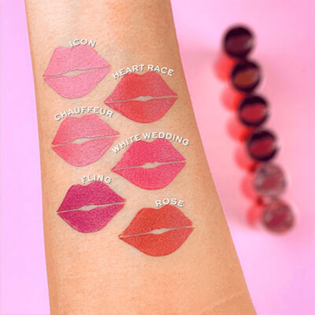 Revolution Satin Kiss Lipstick- Rose