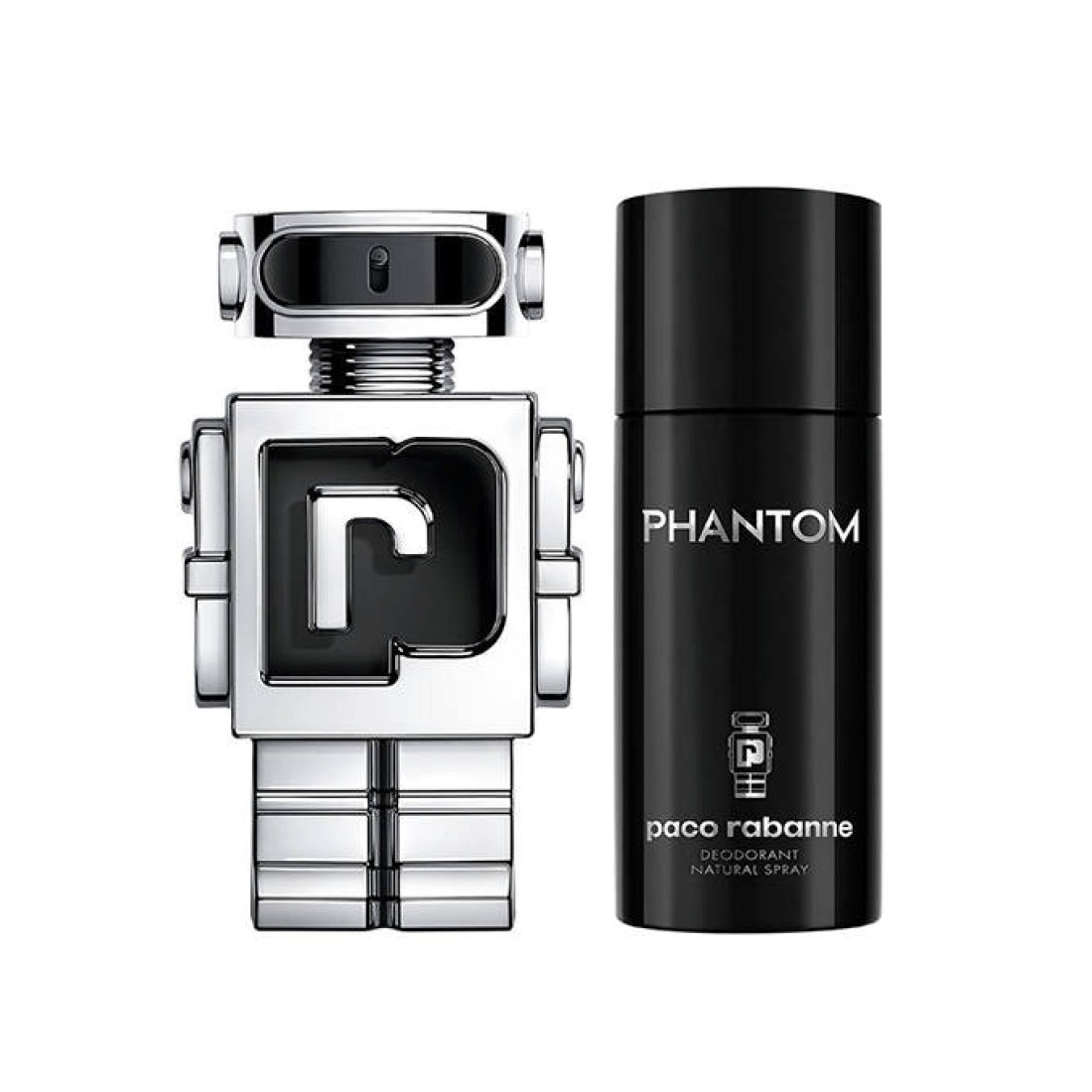 مجموعة عطر فانتوم من باكو رابان للرجال - او دو تواليت - 2 قطع