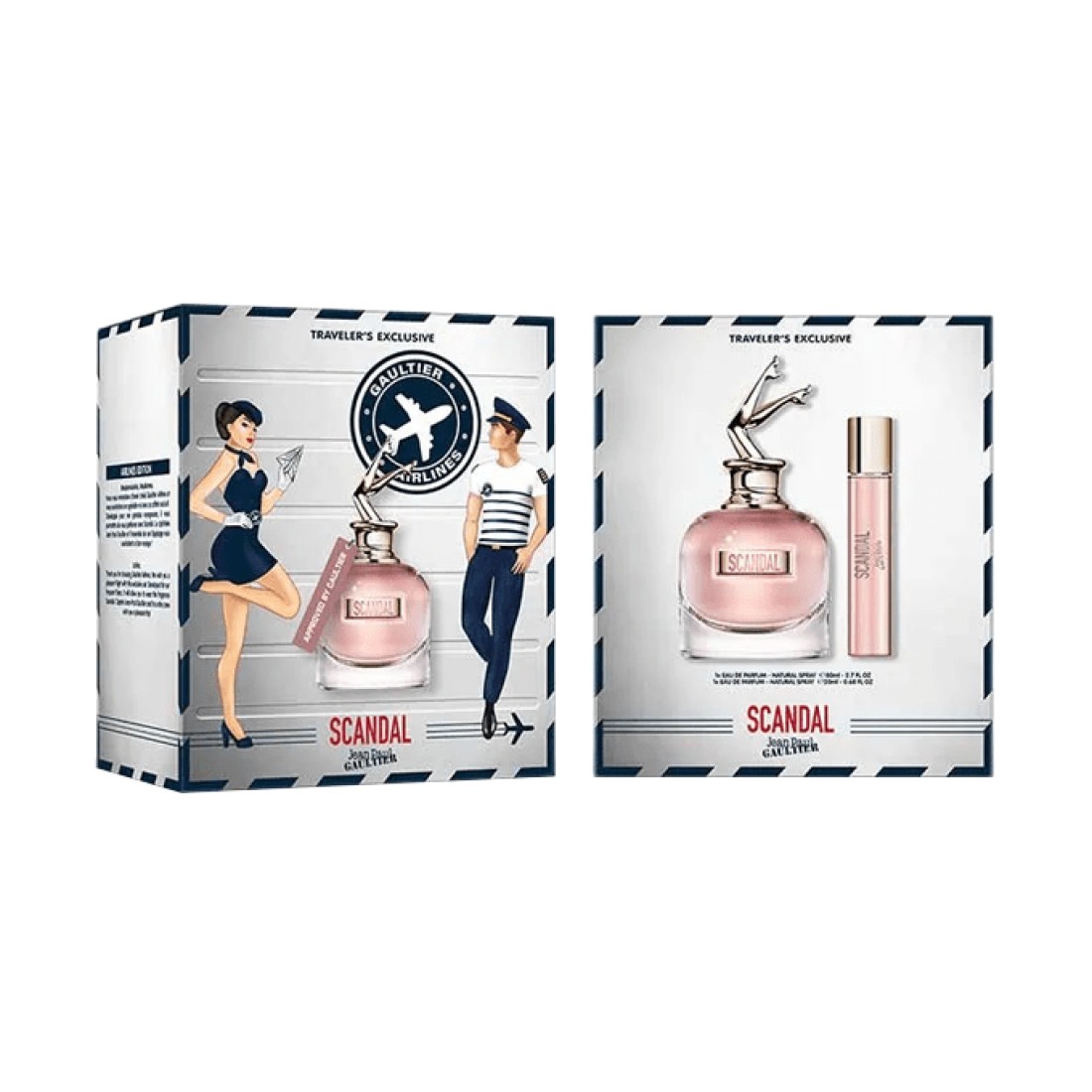 مجموعة عطر سكاندل من جان بول غوتييه للنساء - او دو بارفيوم - قطعتين