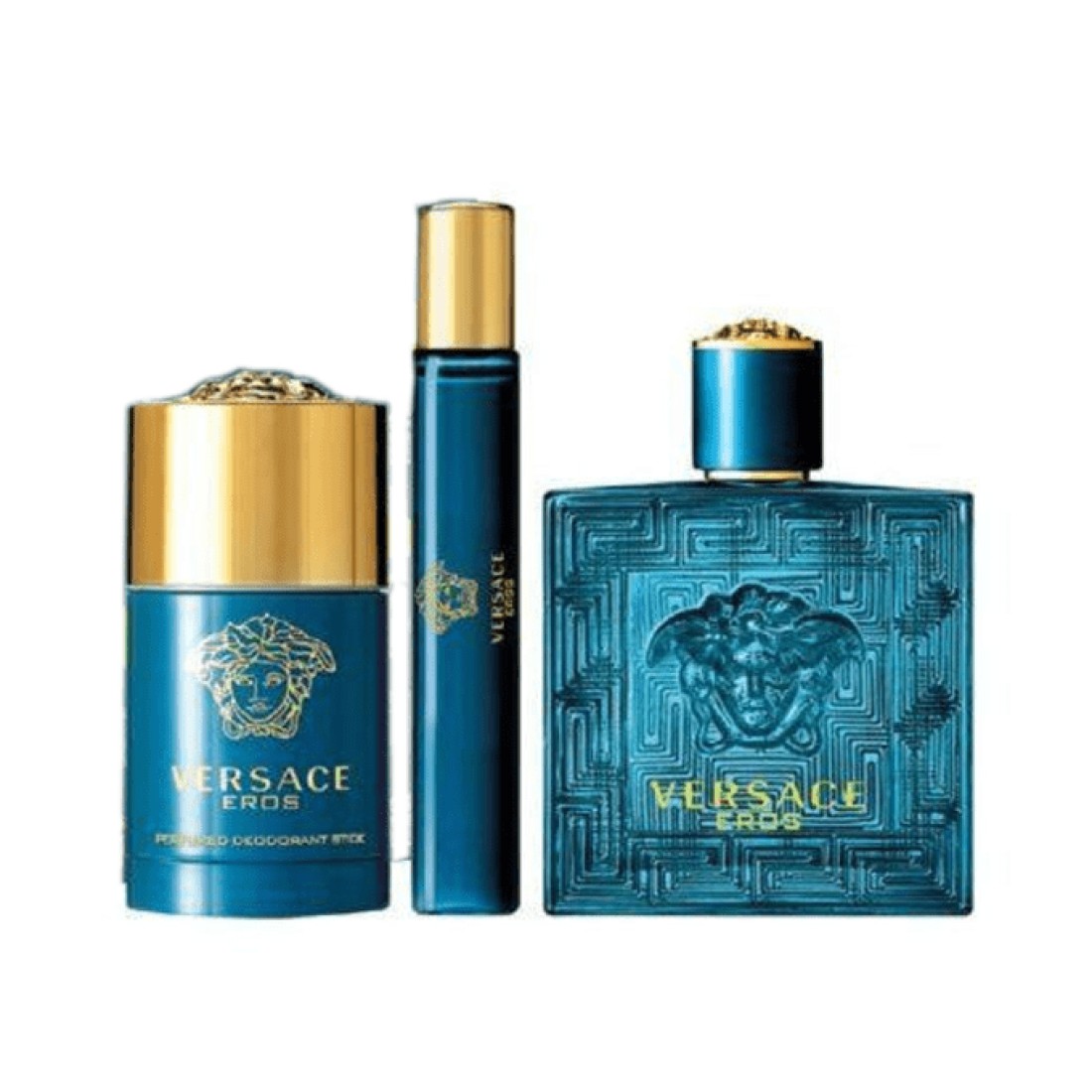 مجموعة عطر إيروس من فرزاتشي للرجال - او دي تواليت - 3 قطع