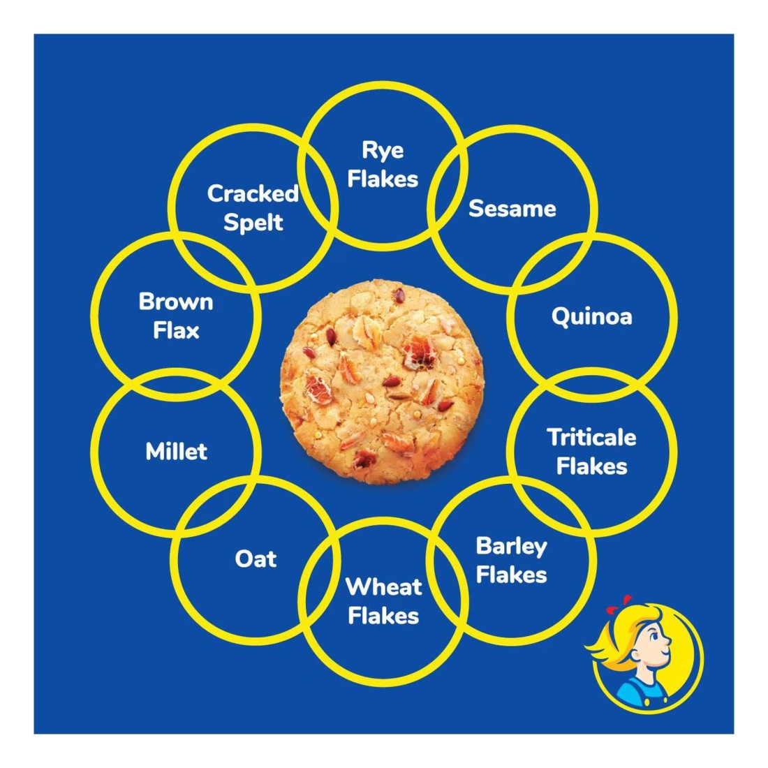 Julie&#39;s Oat 25 Ten Grains Cookies 200g