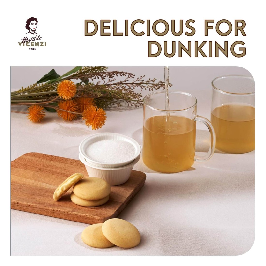 Matilde Vicenzi L&#39;Originale Grisbi Lemon Cream Cookies 135g