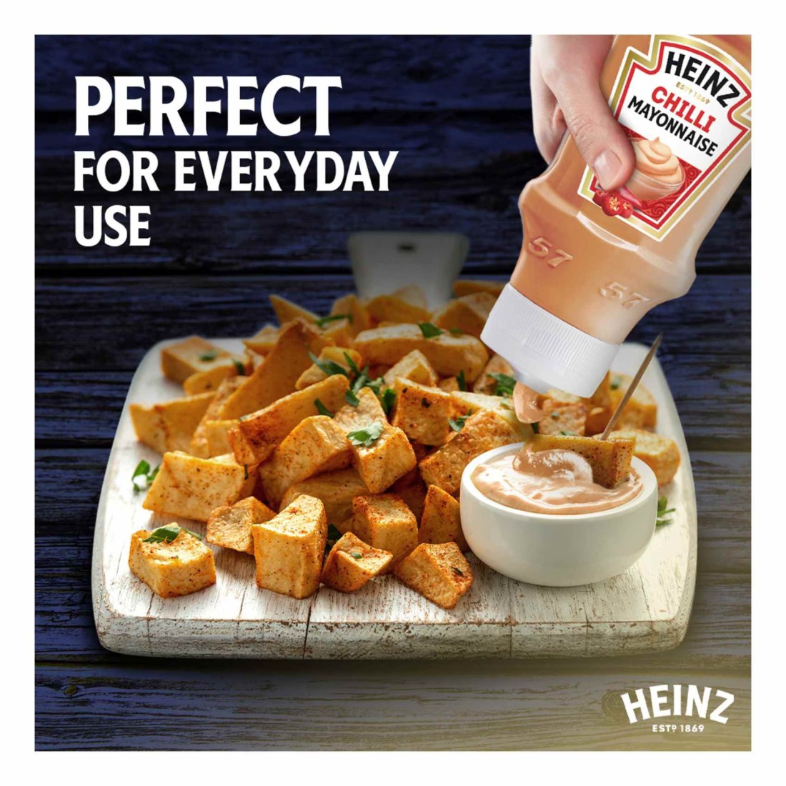 Heinz Mayonnaise Chilli Top Down Squeezy Bottle 225ml