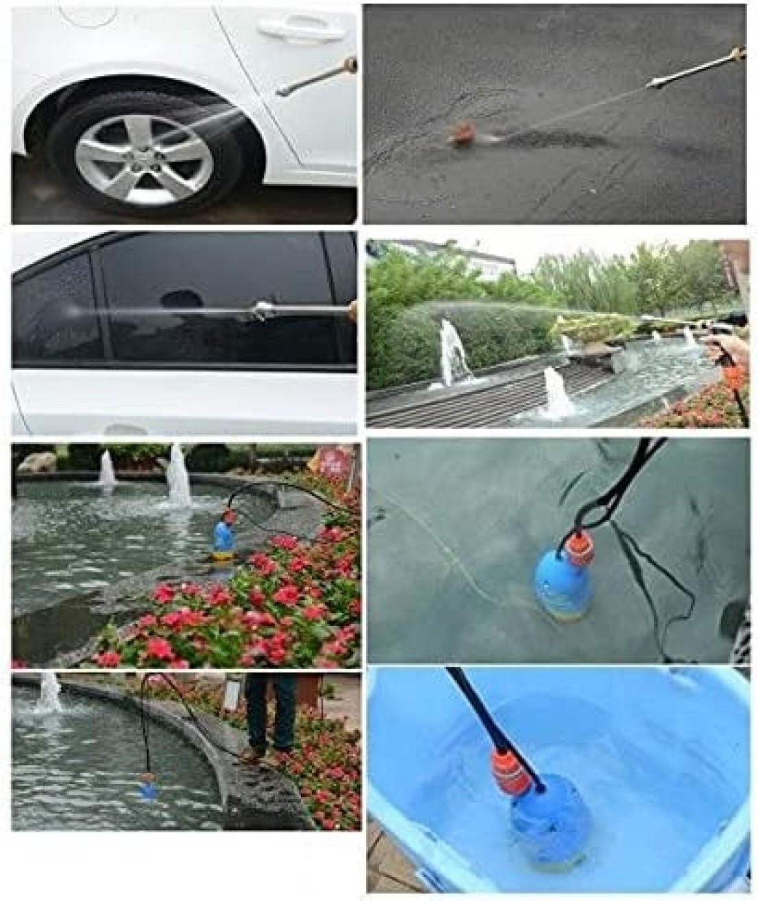 12V 80W Portable High-Pressure Washer Pump, Car and Garden Cleaning Machine, Compact Washing Pump for Cars, Bikes, Outdoor Furniture, and Gardening 
