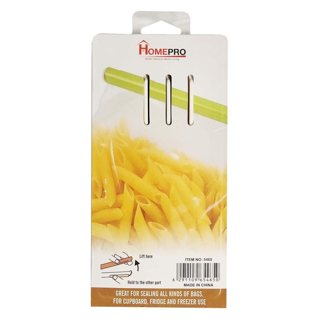 Home Pro Bag Clips Multicolour 15.5x1.7x1cm 3 PCS