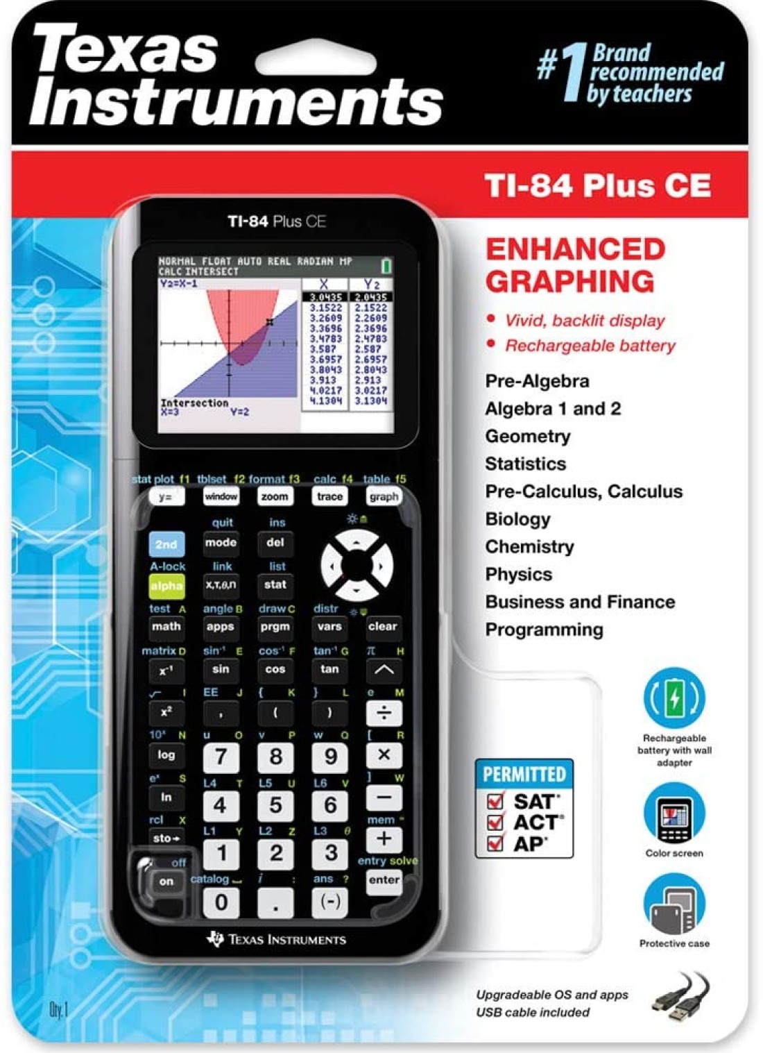 TI-84 Plus Graphing Calculator Black