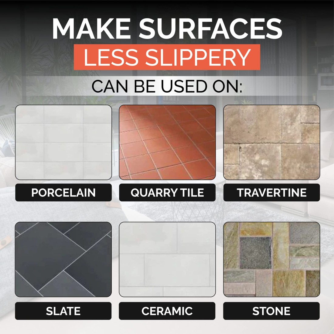Stone Grip Industrial Gallon NonSlip Floor Treatment for Tile and Stone to Prevent Slippery Floors IndoorOutdoor ResidentialCommercial Works in Minutes for Increased Traction