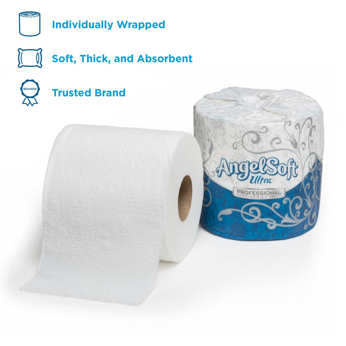 GeorgiaPacific Embossed Toilet Paper by GP PRO Bathroom Tissue 400 Count Pack of 60 Angel Soft Ultra 60
