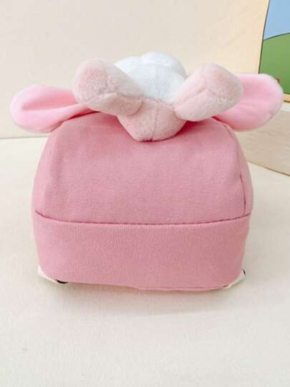 1pc Girls Mini Plush Cartoon Rabbit Candy Color Cute Backpack Suitable For Kindergarten Outings And Daily Use