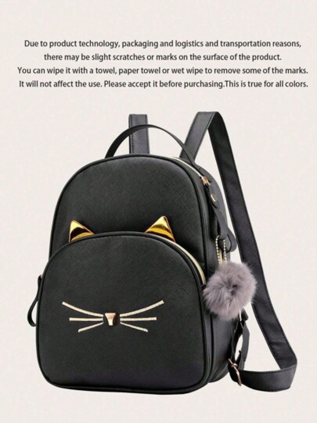 1pc Cute Cartoon Cat Backpack With Pendant Fashionable And Exquisite Travel School Bag Sports Drawstring Backpack Dry And Wet Separation Drawstring Sports Bag Pool Bag Swimming Backpack Swimming Bag S