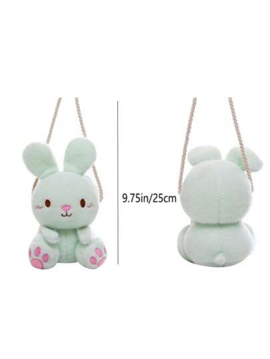 Cute Plush Rabbit Shoulder Bag Crossbody Bag Travel Bag