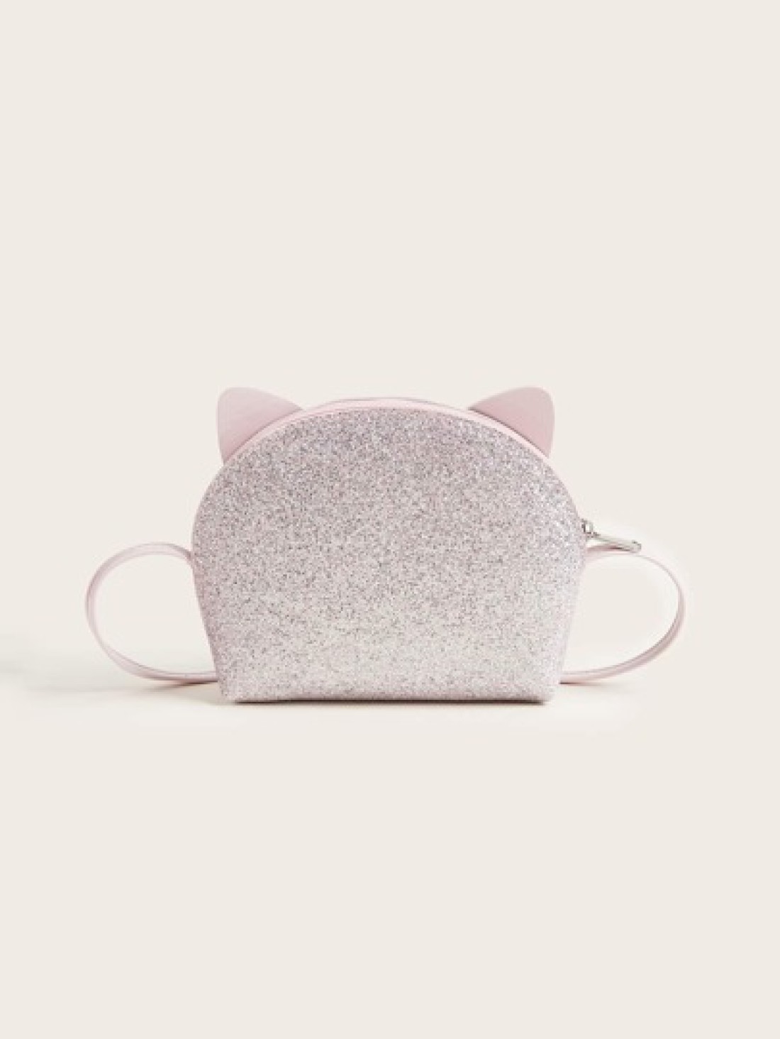 One Piece Girls Kitten Light Pink Gretel Half Circle Cute Mini Crossbody Bag Gift For Daily Use