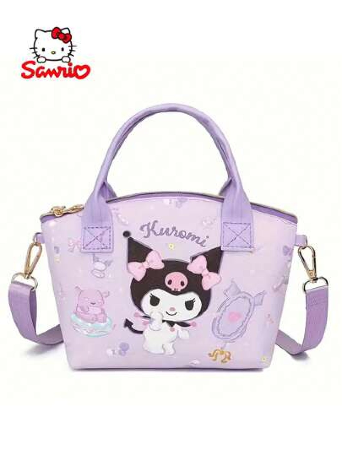 Sanrio قطعة واحدة حقيبة تسوق متعددة الإستخدامات اليابانية مع شخصيات هالو كيتي وكاريكاتير كيوت كينا مورول،حقيبة