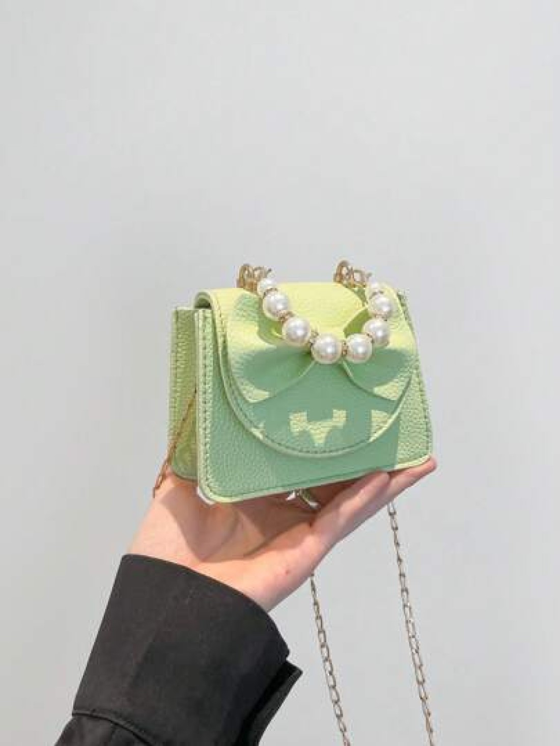 1pc Handbag Pu Flip Top Opening And Closing New Mini Sweet Bow Hot Selling Exquisite Small Square Bag Ins Summer Fashion Handbag Messenger Bag Suitable For Daily Travel And Shopping It Is A Perfect Gi