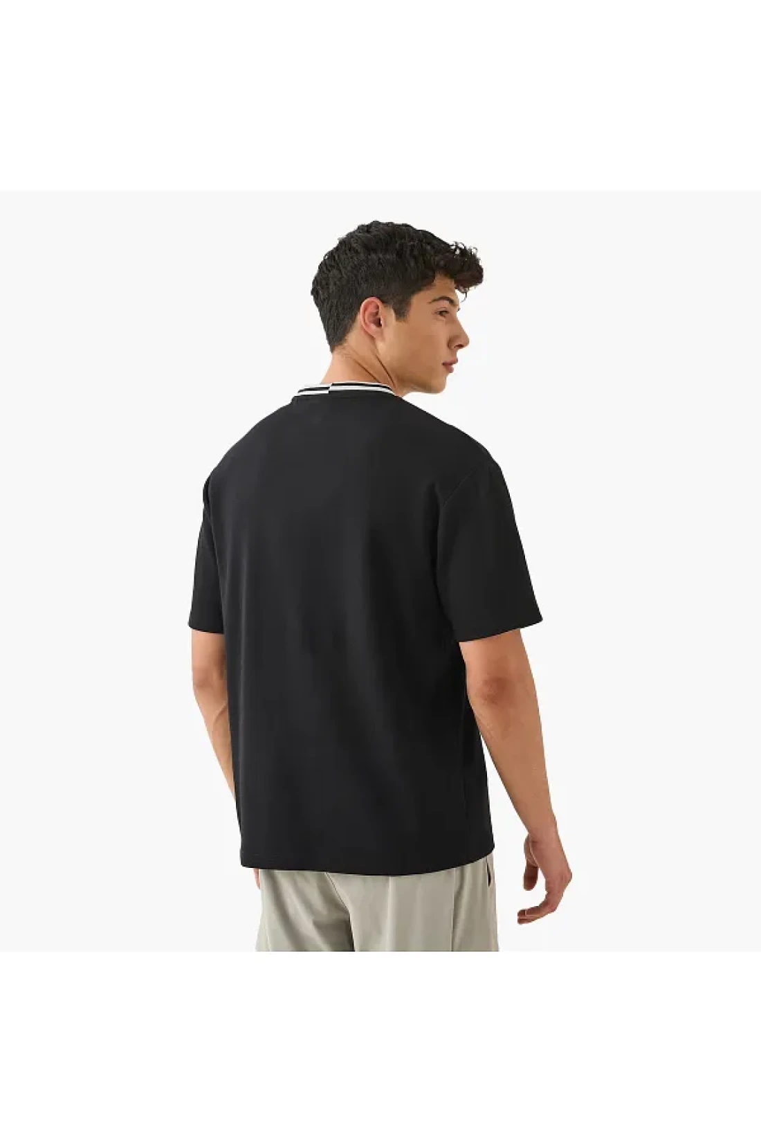 Kappa Kappa Logo Print T-shirt with Contrast Trim