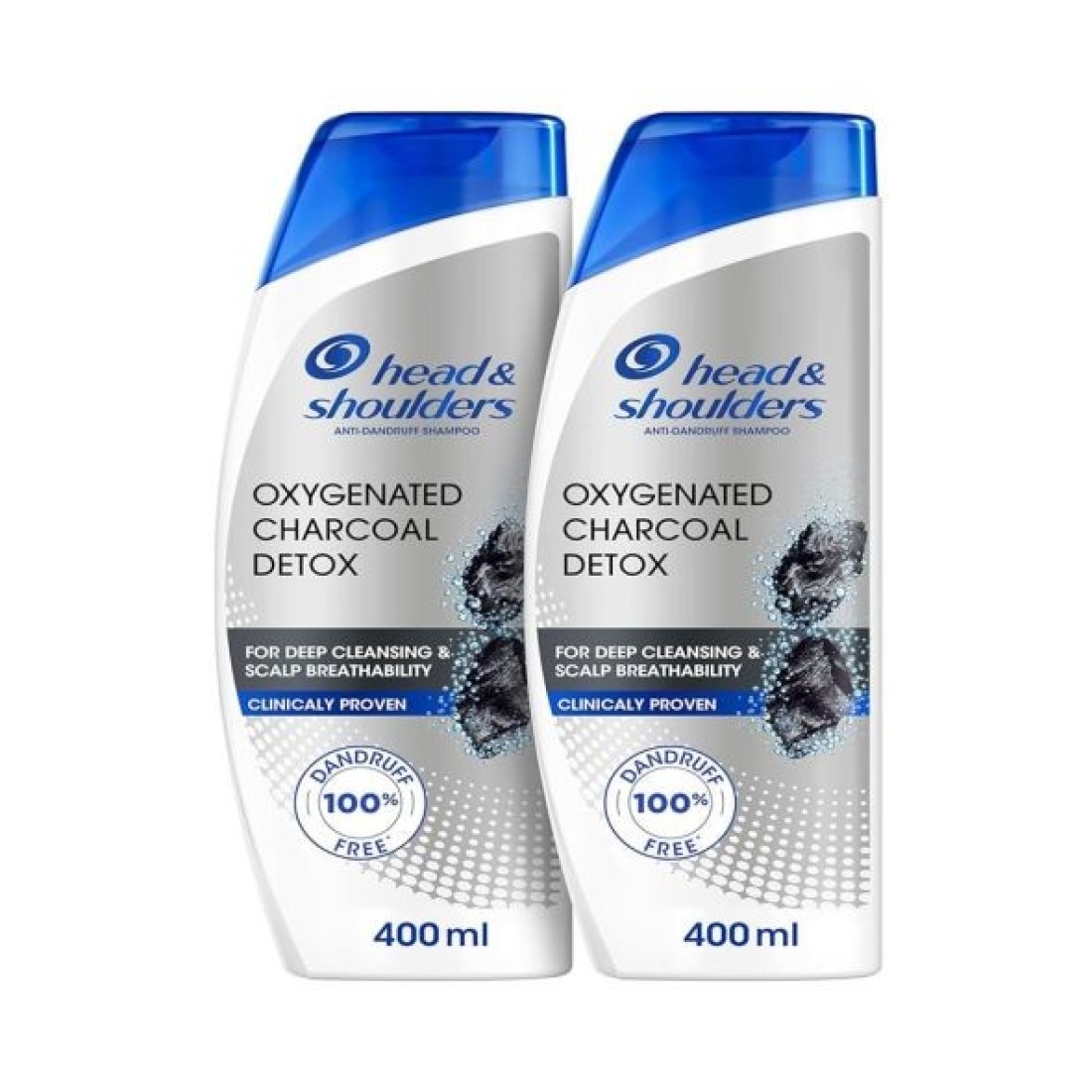 H&S SHAMPOO CHARCOAL 2X400ML
