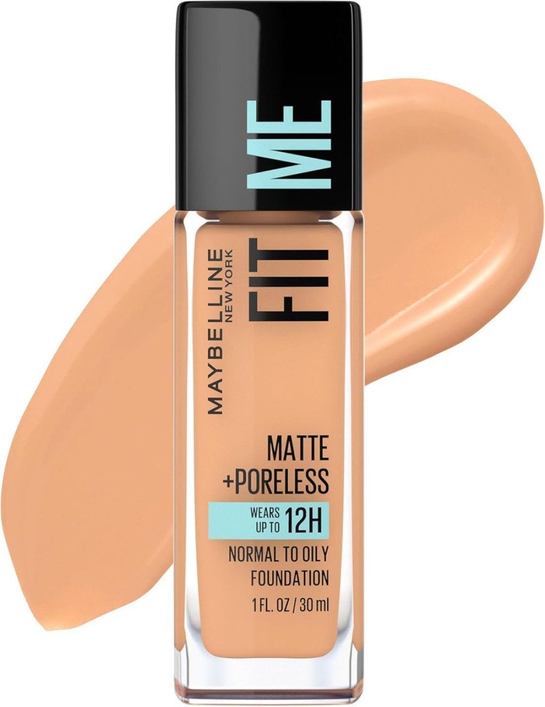 Maybelline New York Fit Me Matte Plus Poreless Foundation, Natural Tan, 1 Fluid Ounce