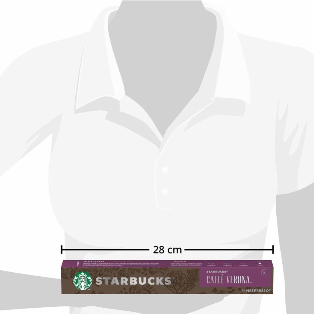 Starbucks Caffe Verona Roast Coffee Capsules 10 Capsules, 55g