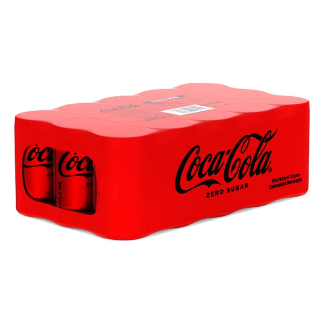 Coca-Cola Zero Calories Carbonated Soft Drink Can 150ml Pack of 15
