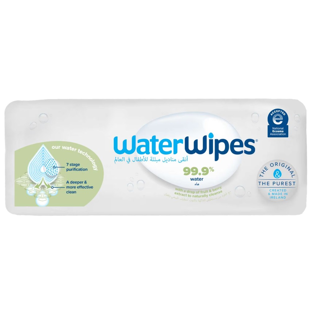 WaterWipes Plastic Free Textured Clean Toddler &amp; Baby Wipes 240 Wet Wipes (4 Packs)