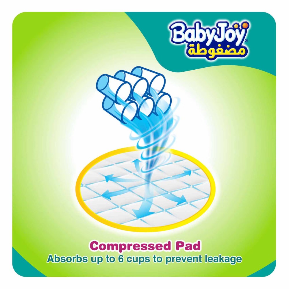 Baby Joy Compressed Diamond Diapers Junior Size 5 14-23kg Jumbo Pack 40 Diapers