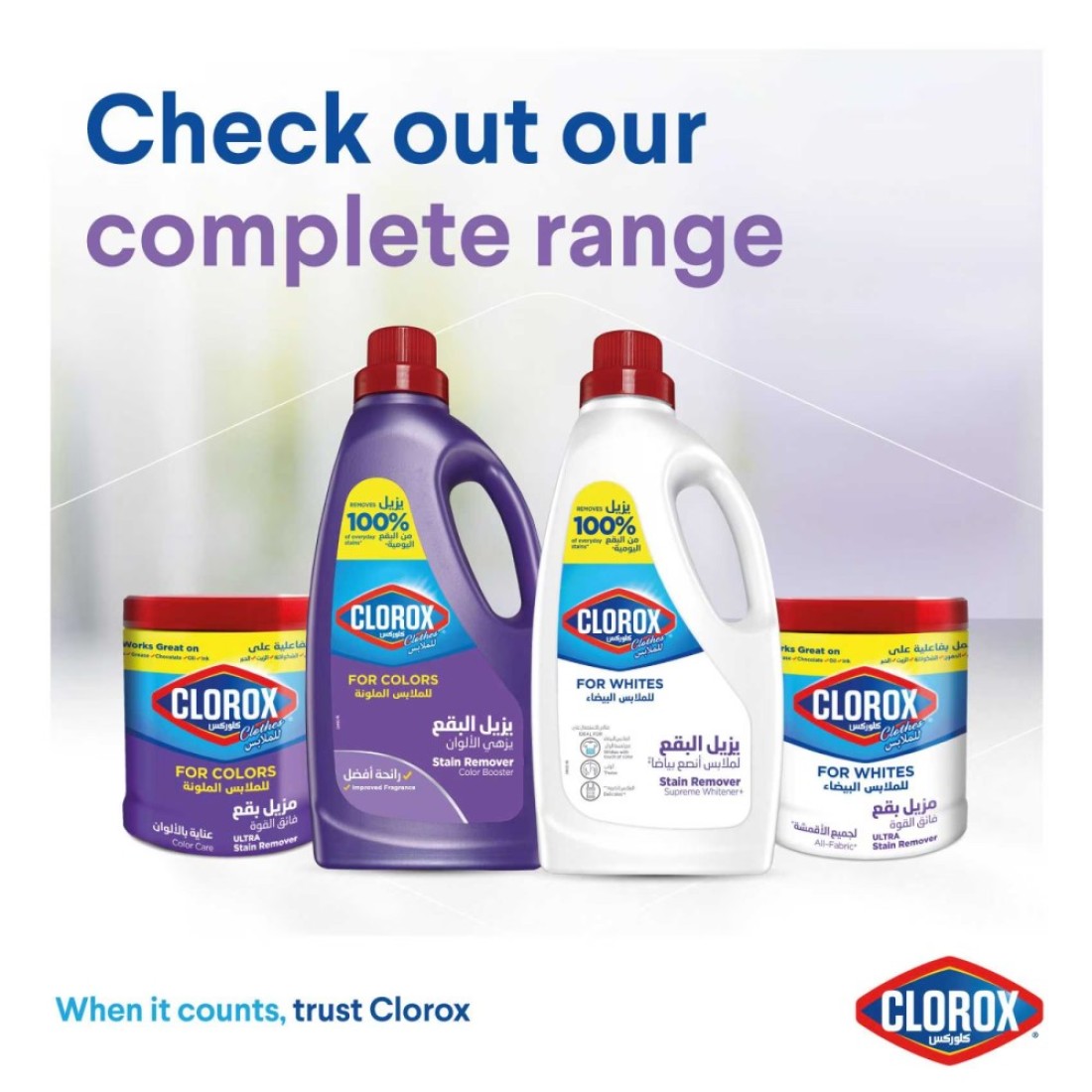 Clorox Clothes Liquid Stain Remover and Color Booster For Colored Clothes 500ml