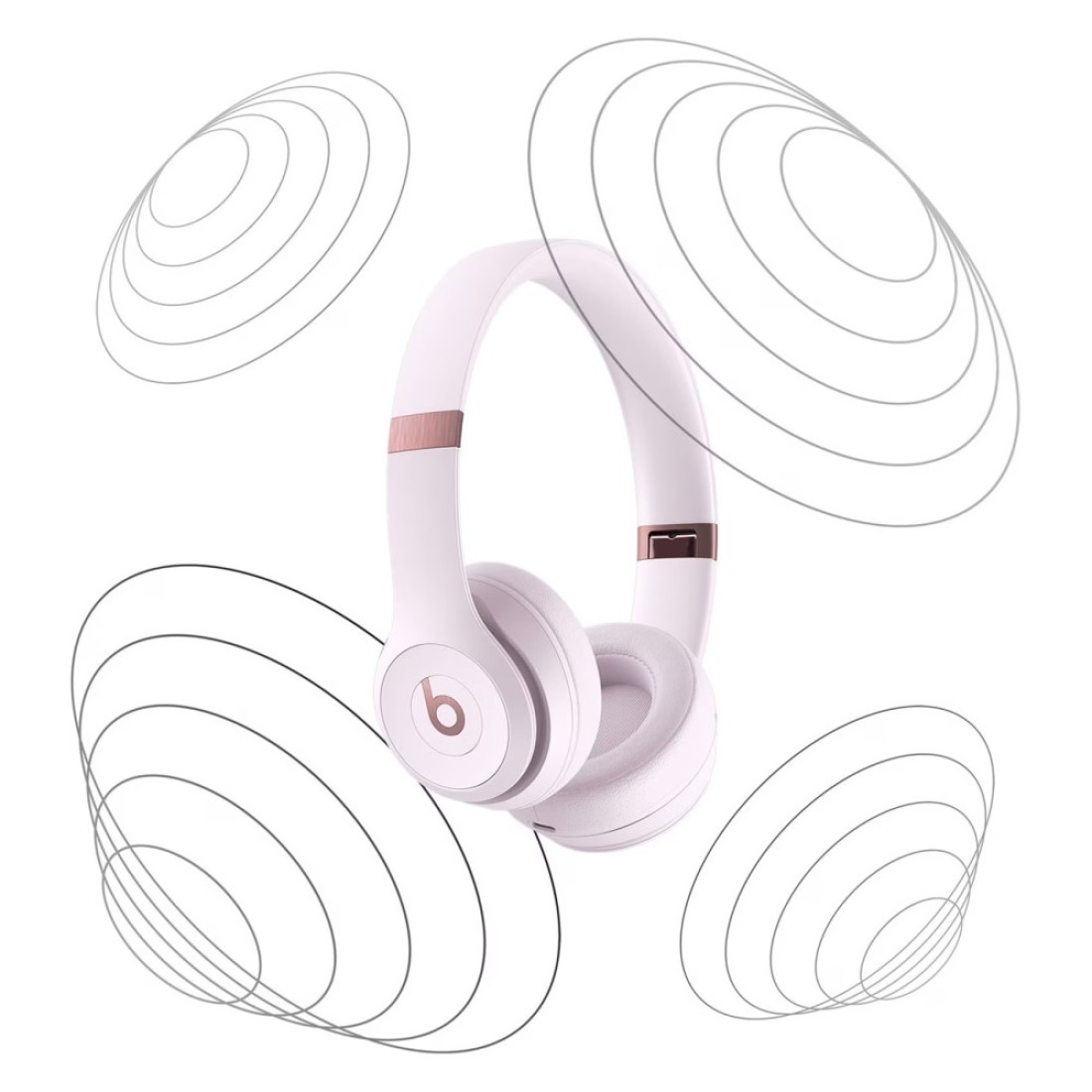 Beats Solo 4 Wireless Bluetooth On-Ear Headphones Cloud Pink