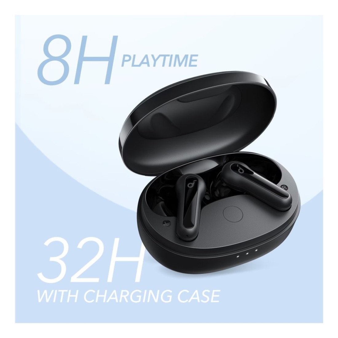 Anker Soundcore Life P2 Mini Truly Wireless Bluetooth In-Ear Earbuds With Charging Case Black