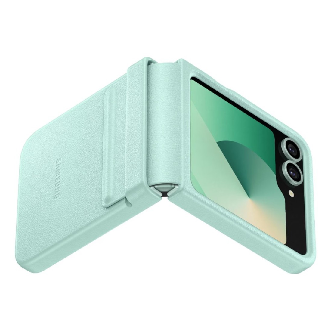 Samsung Vegan Leather Flap Case Cover for Galaxy Flip6 Mint