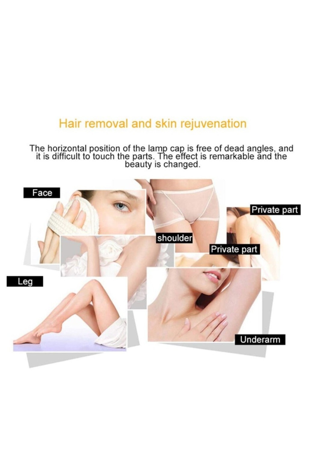 Mini Handheld IPL Laser Hair Removal Machine – Portable Depilatory Device for Full Body & Facial Use – Permanent Painless Hair Remover – White