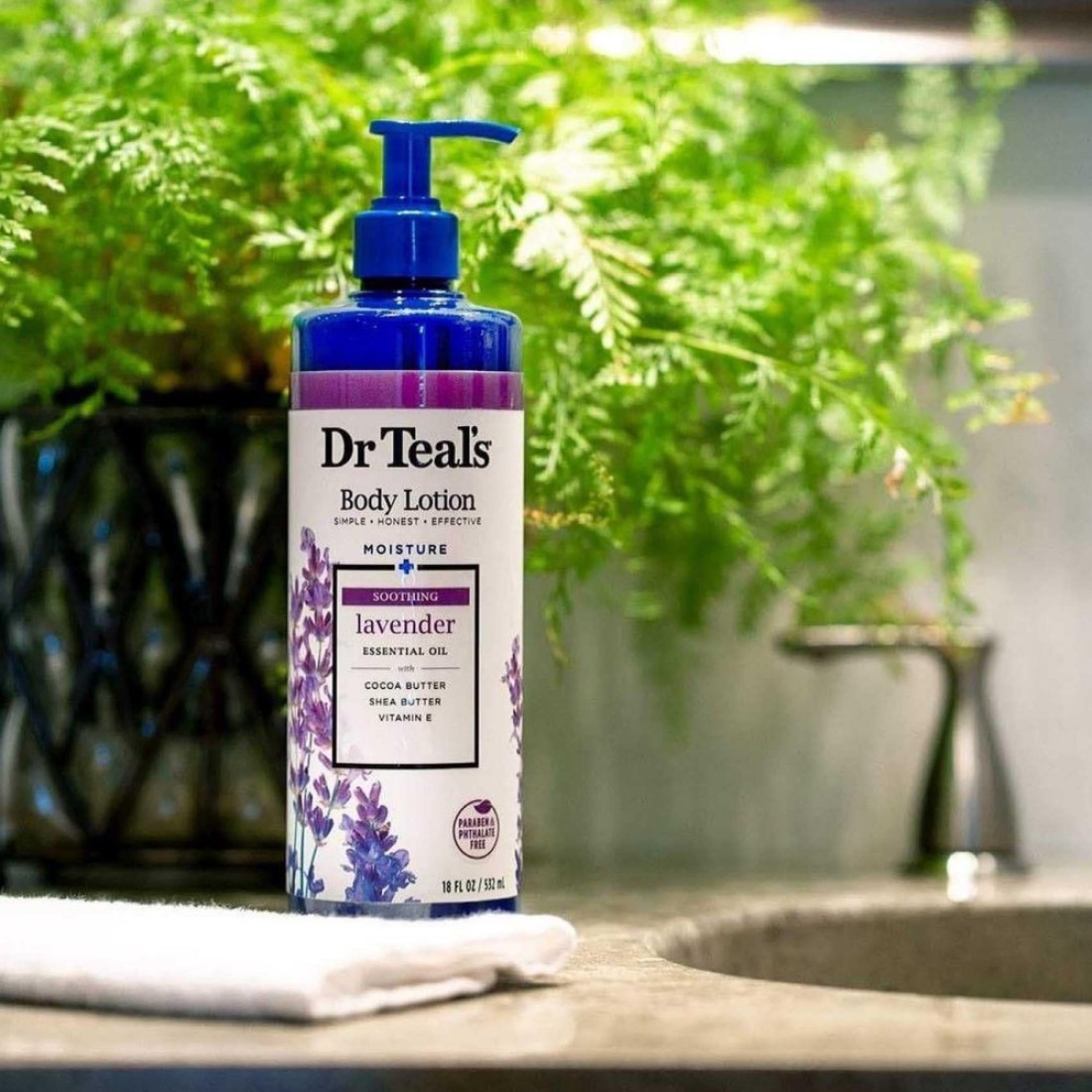 Dr Teal&#39;s Soothing Lavender Body Lotion White 532ml