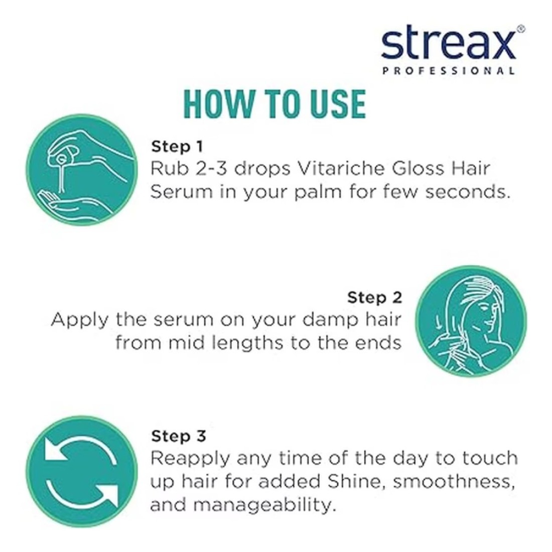 Streax Vitariche Gloss Hair Serum 100ml