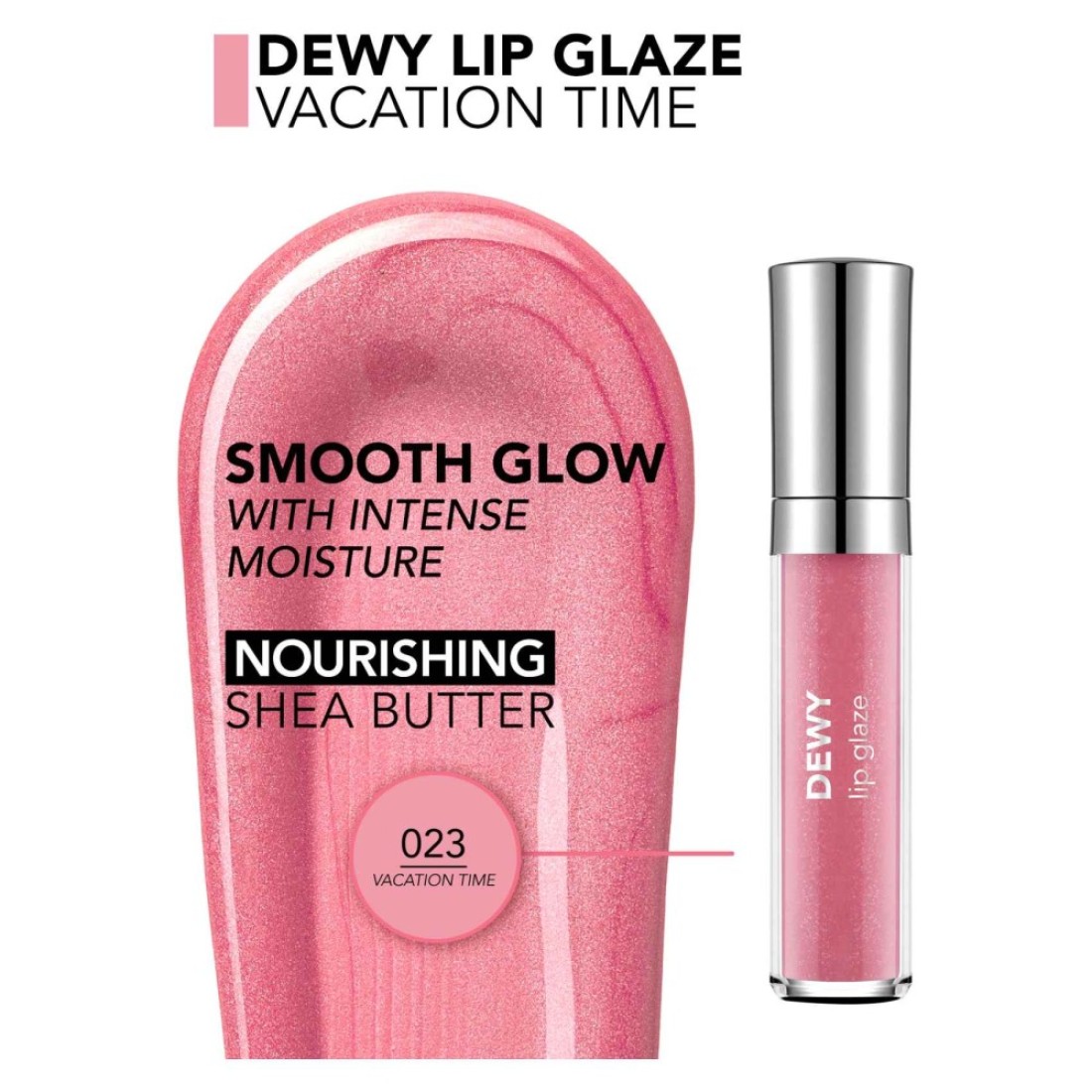 Flormar Dewy Lip Glaze Lipstick 023 Vacation Time