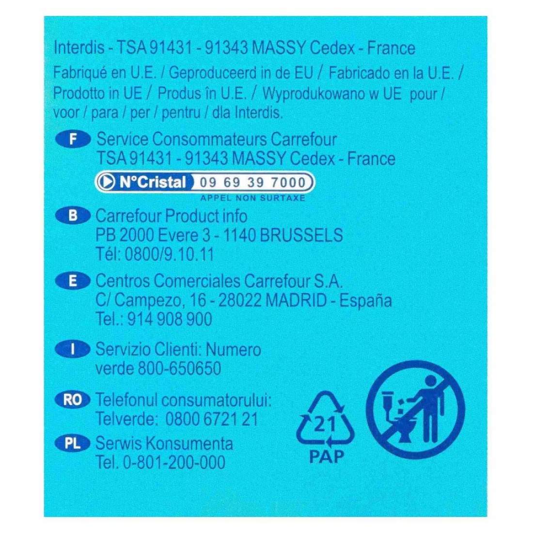 Carrefour Soft Super Optimal Absorption Tampons 32 Tampons