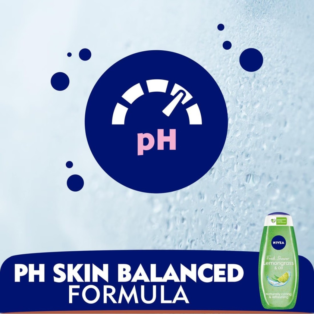 NIVEA Shower Gel Body Wash Lemongrass and Oil Caring Oil Pearls Lemongrass Scent 500ml