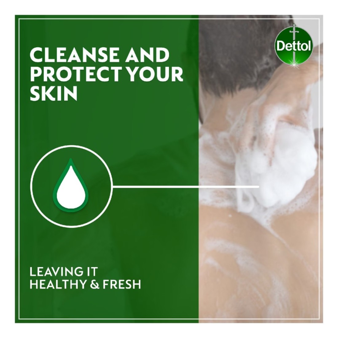 Dettol Fresh Anti Bacterial Body Wash Citrus &amp; Orange Blossom 500ml + 250ml