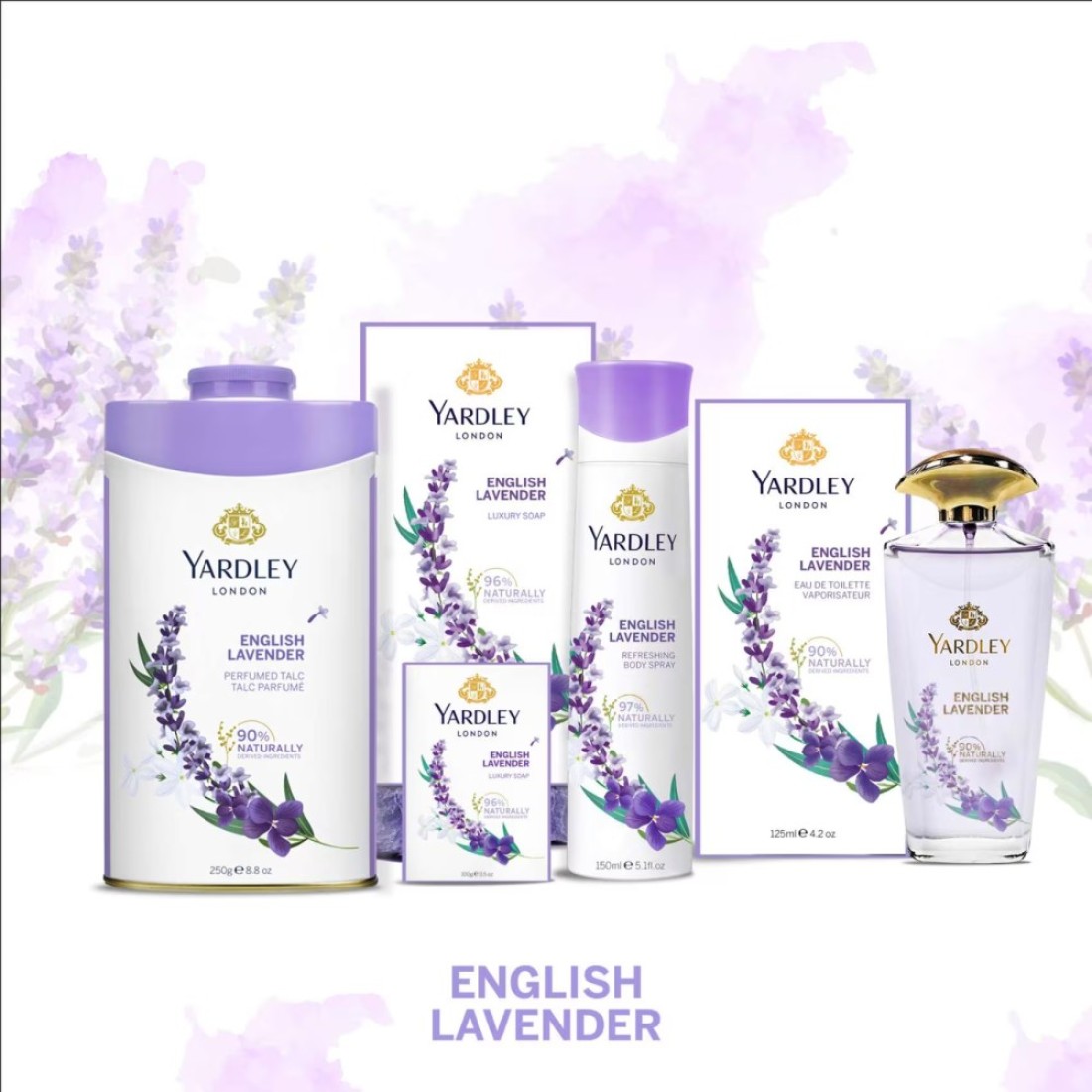 Yardley London English Lavender Luxury Soap 100g Pack of 3