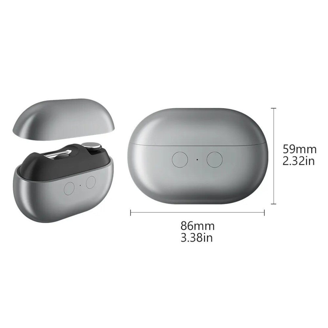 Magnetic Suction Electric Nail Clipper - USB Rechargeable Automatic Nail Cutter with LED Light &amp; Nail Chip Storage Box, Safe &amp; Portable Trimmer for Adults, Kids