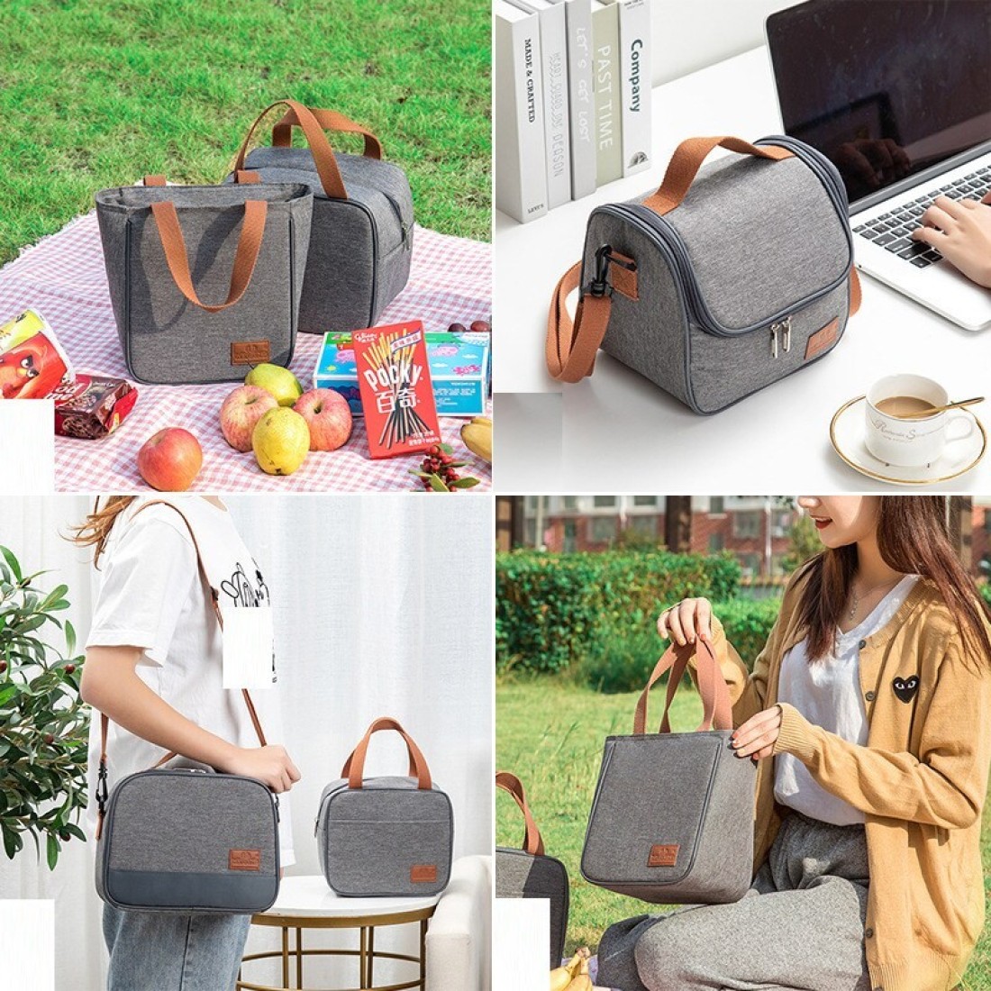 Lunch Bag For Women and Men, Leak Proof Water Resistant Bag Container For Adults, Kids, LightWeight Portable Lunch Box For Office Work, Outdoor, Picnic, School etc