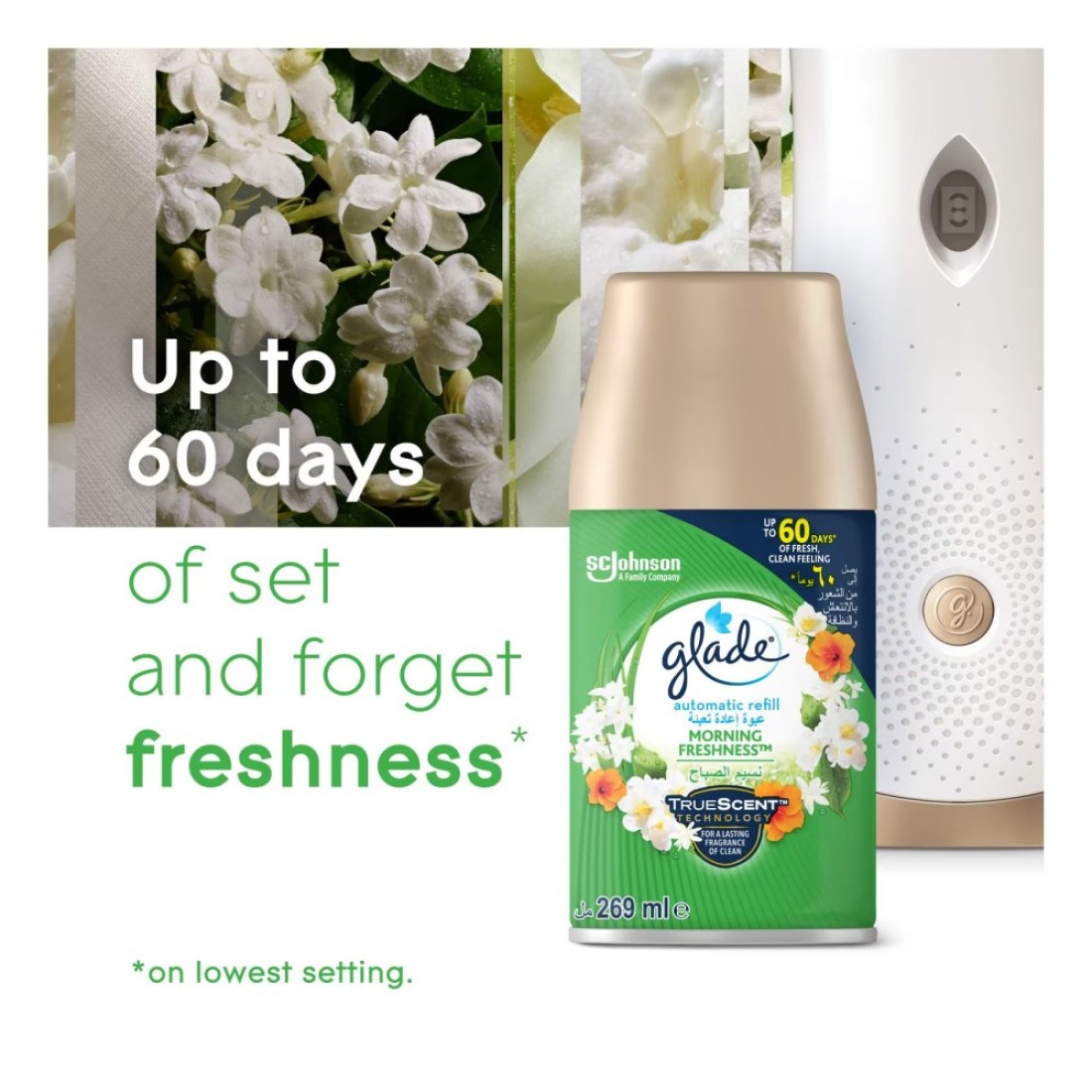 Glade Morning Freshness Automatic Spray With Dispenser Clear 269ml