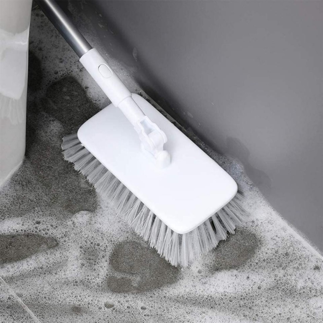 Aiwanto 2 Pack Set Cleaning Wiper and Brush Bathroom Toilet Cleaning Brush Wiper Floor Cleaning Wiper(Random Colour)