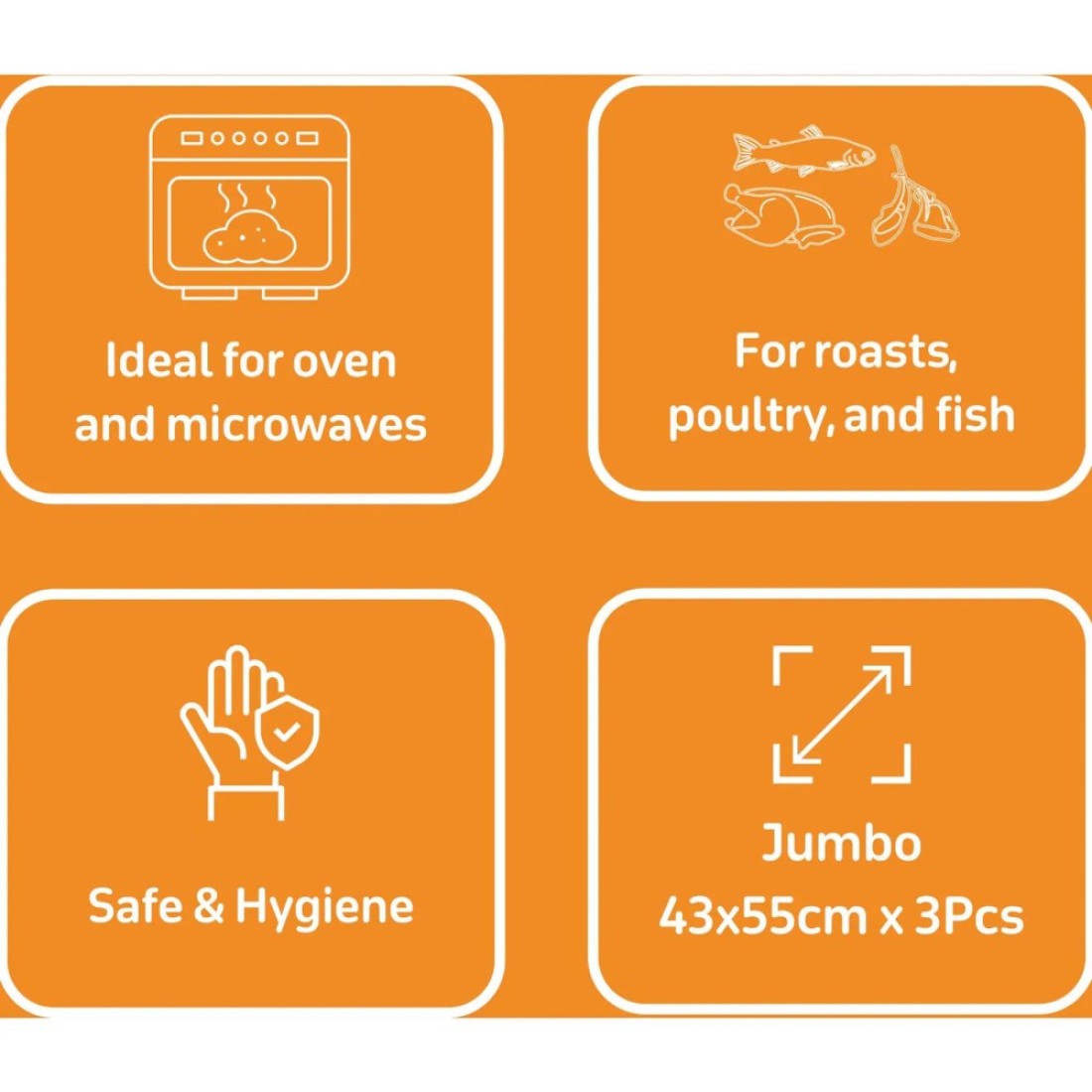Carrefour Roasting Bag 43 X 55cm 3 pieces