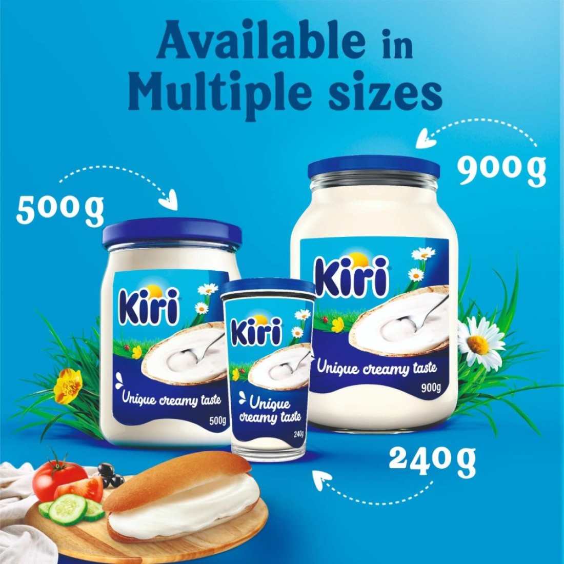Kiri Cream Cheese Glass Jar 500g Pack of 2