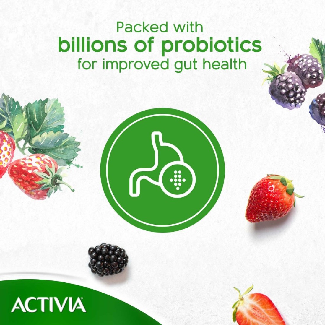 Activia Low Fat Mixed Berries Stirred Yoghurt 120g Pack of 8