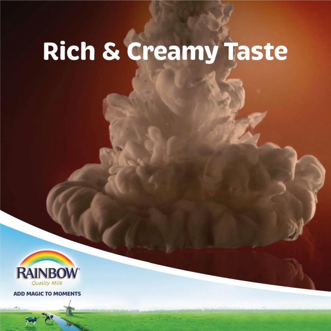 Rainbow Original Evaporated Milk 170g Pack of 96